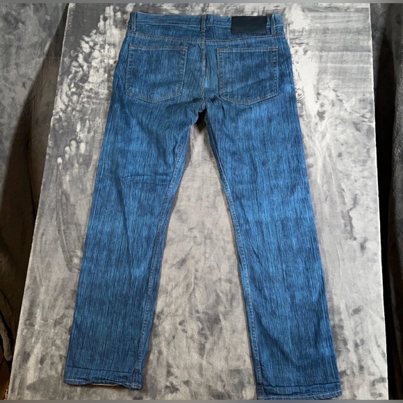 Naked & Famous Jeans Mens 34 Blue Selvedge Denim Weird Guy Big Slub Japan - Picture 10 of 14